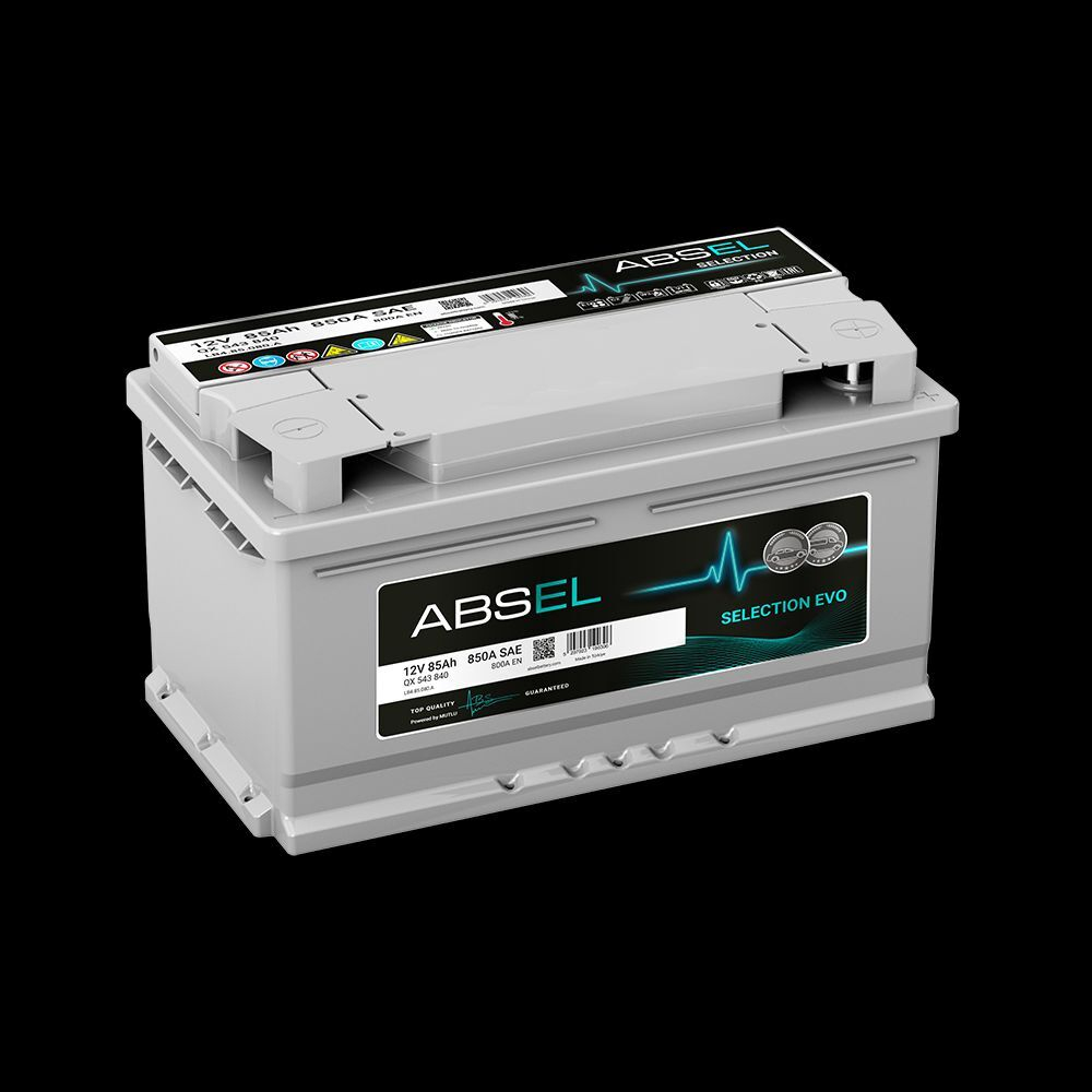 Аккумулятор 6СТ-85 А.ч., о.п., R+, ABSEL SELECTION EVO