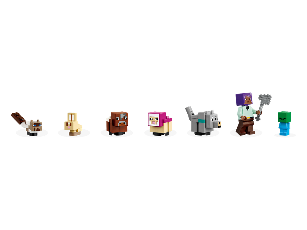 Конструктор Лего Майнкрафт Заповедник для животных 21253 | LEGO Minecraft The Animal Sanctuary | набор 206 деталей 7+