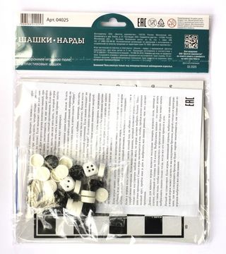 Игра настольная «Шашки-Нарды» европодвес
