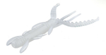 Виброхвосты съедобные Lucky John Pro Series HOGY SHRIMP 3.5" (89мм/5шт)