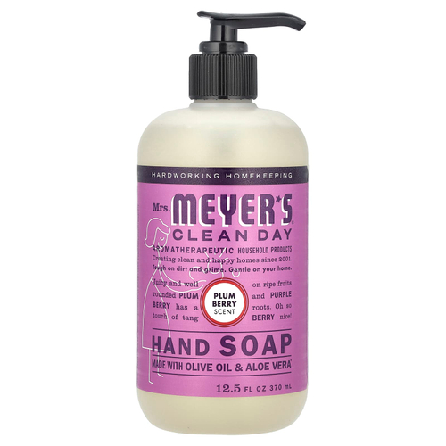 Mrs. Meyers Clean Day, мыло для рук, слива, 370 мл (12,5 жидк. унции)