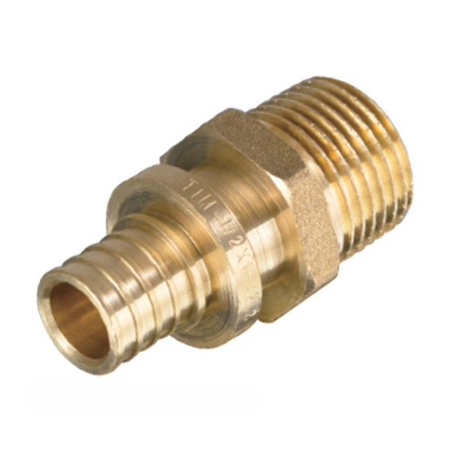 Муфта аксиальная под гильзу. 25*3.5 х 3/4" нар. бронза REHAU