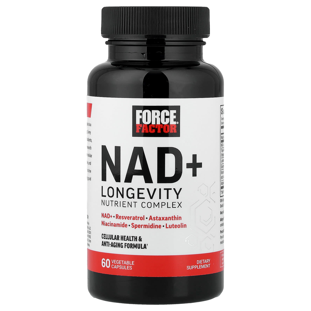 Force Factor, NAD + Longevity Nutrient Complex, 60 растительных капсул