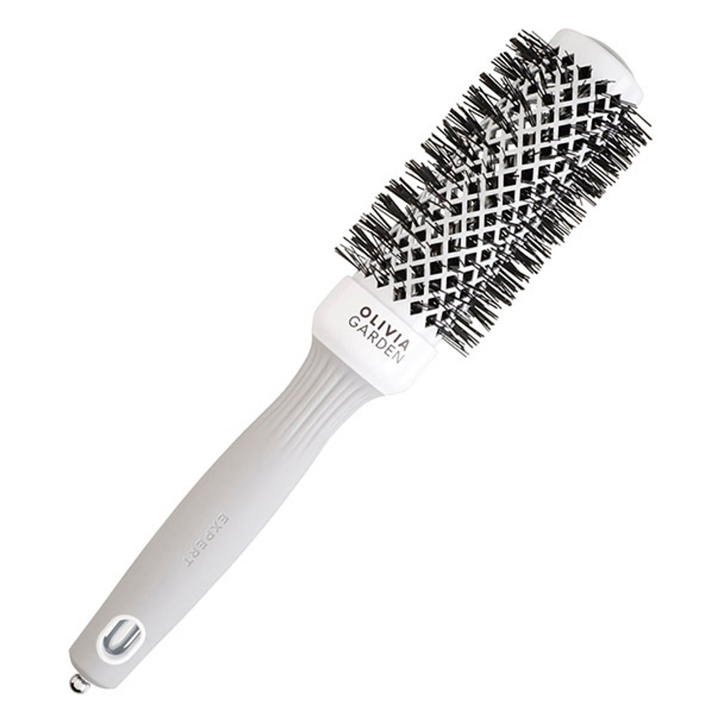 Olivia Garden Термобрашинг Expert Blowout Shine White&Grey 35 мм ID2004