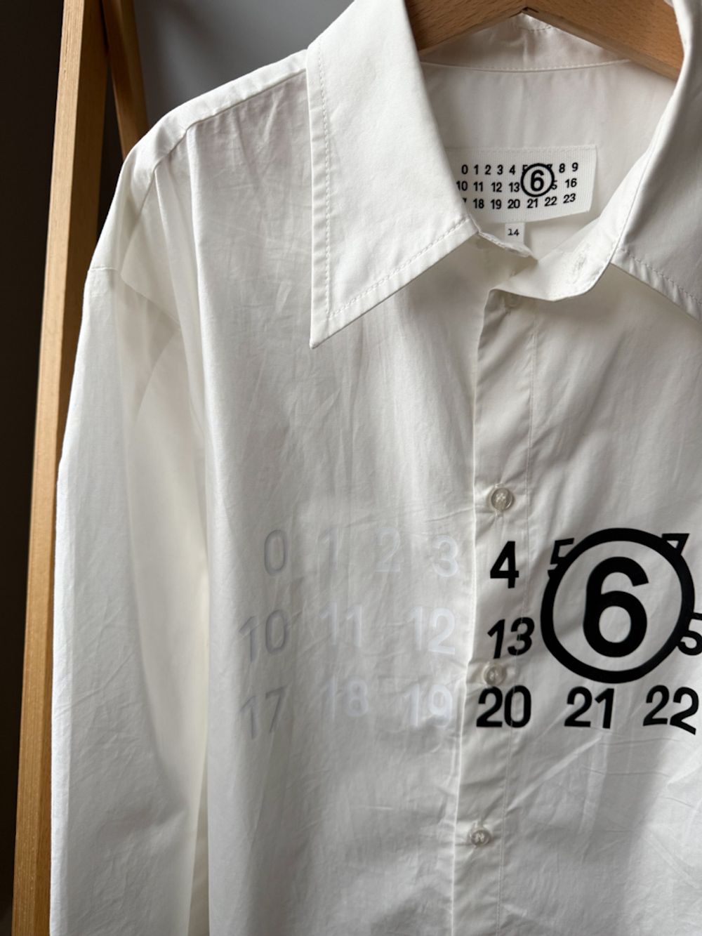 Хлопковая рубашка MM6 Madison Margiela, 164