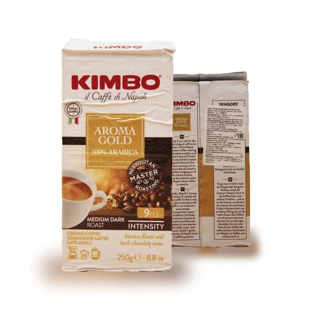 Кофе молотый Kimbo Aroma Gold, 250 гр.