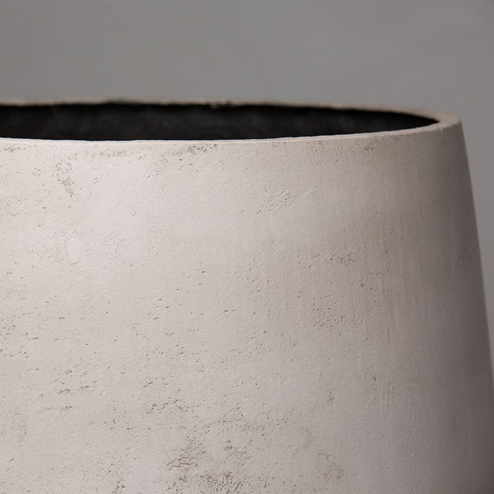 Кашпо CONIC CONCRETE WHITE 40x40x70