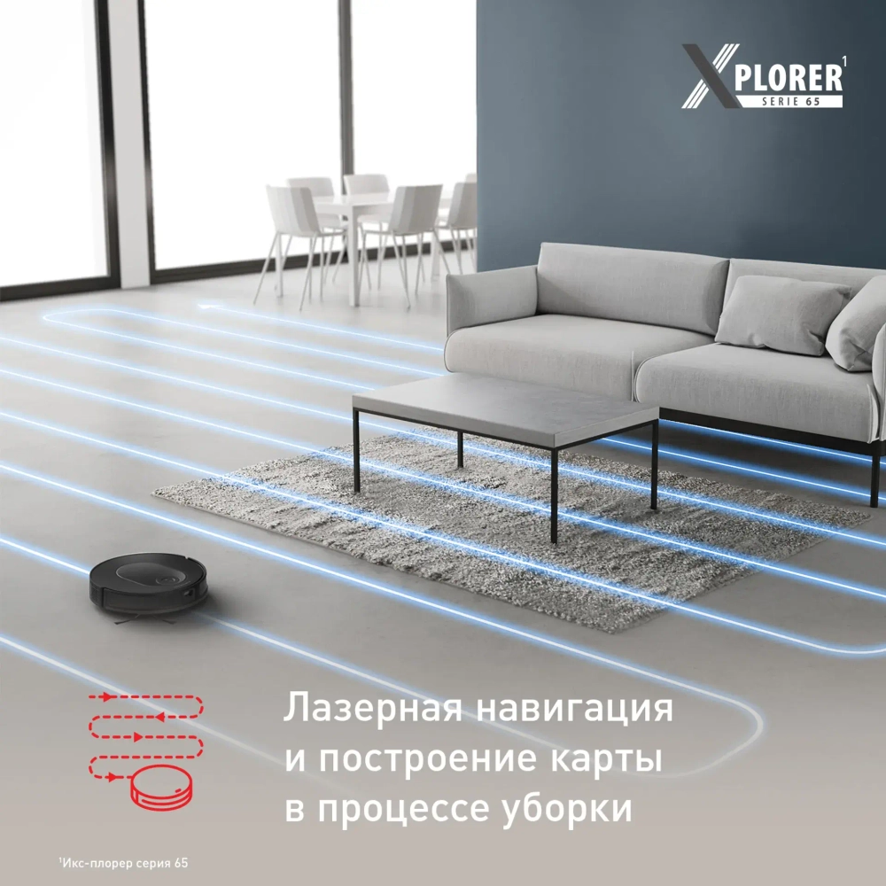 Робот-пылесос Tefal X-plorer Serie 65 RG8L65WH