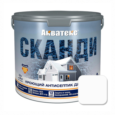 Антисептик АКВАТЕКС кроющий Айсберг СКАНДИ 2,5 л