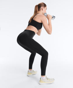 OYSHO Легинсы Compressive длиной до щиколотки с высокой посадкой, черный