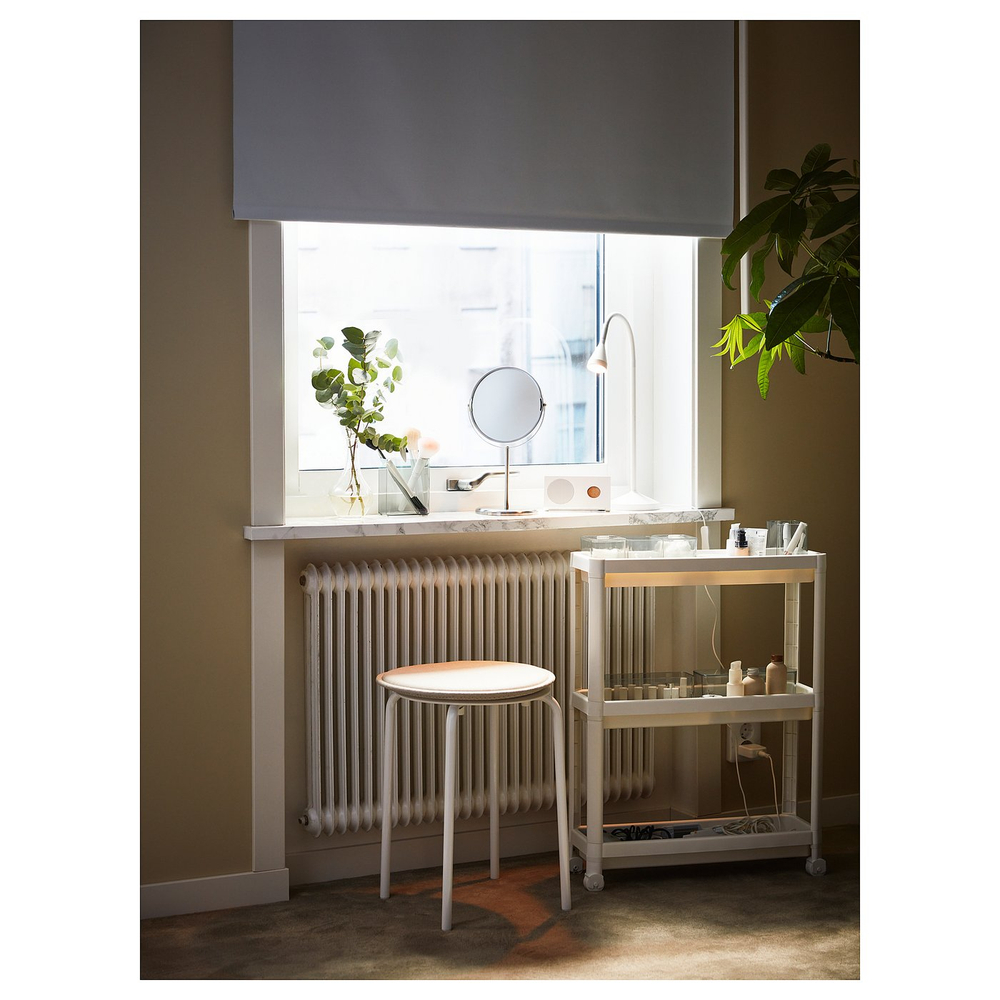 IKEA VESKEN  (ИКЕА ВЕСКЕН)  -  Тележка - белый 54x18x71 см