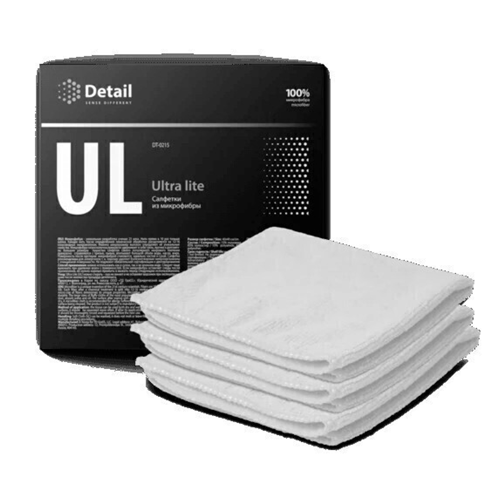 Салфетка микрофибра 40*40 белая Ultra Lite