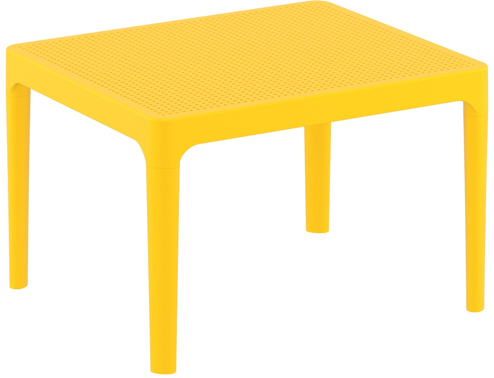 Столик пластиковый журнальный Siesta Contract Sky Side Table, желтый