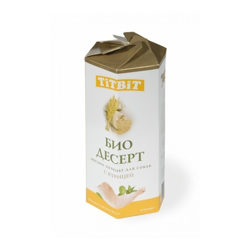TiTBiT 350 г печенье с курицей для собак стандарт