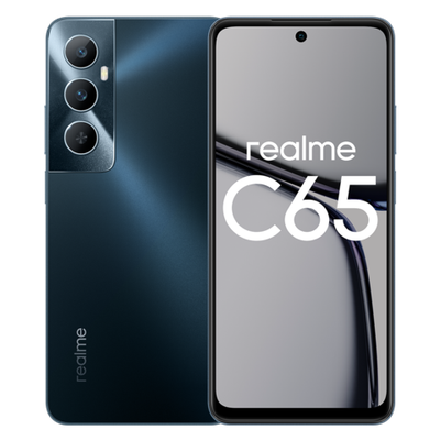 Смартфон Realme C65 8ГБ / 256 ГБ, Ростест, EAC, android 13, Black