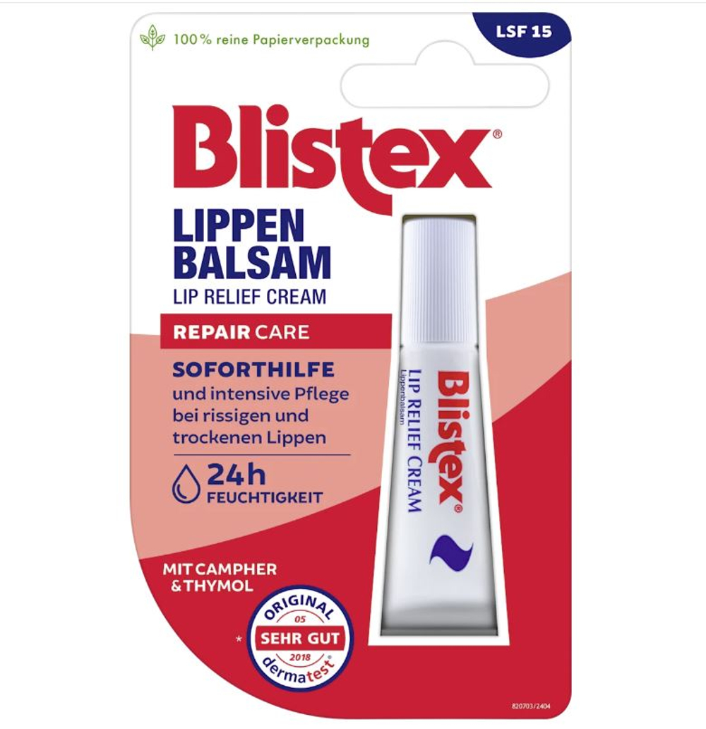 Blistex Бальзам для губ Repair Care LSF 15, 6 мл