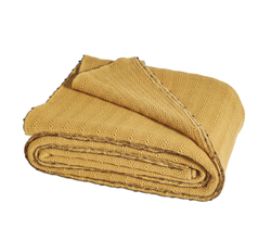 Покрывало ARTESIA MIEL 180Х260 желтый 100% Blanc des Vosges 180x260 Разноцветный