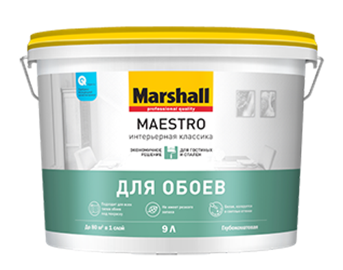 Краска Marshall Maestro Интерьерная Классика д/обоев и стен глуб/мат 2,5л