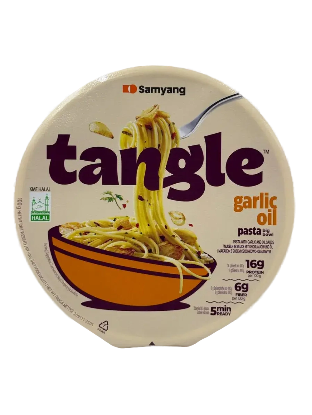 Паста Фетучини в чесночном масле Samyang Tangle