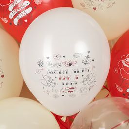 Воздушные шары 12"/30см Это Любовь, Детка! (тату), Ассорти, 1 ст, 10 шт.