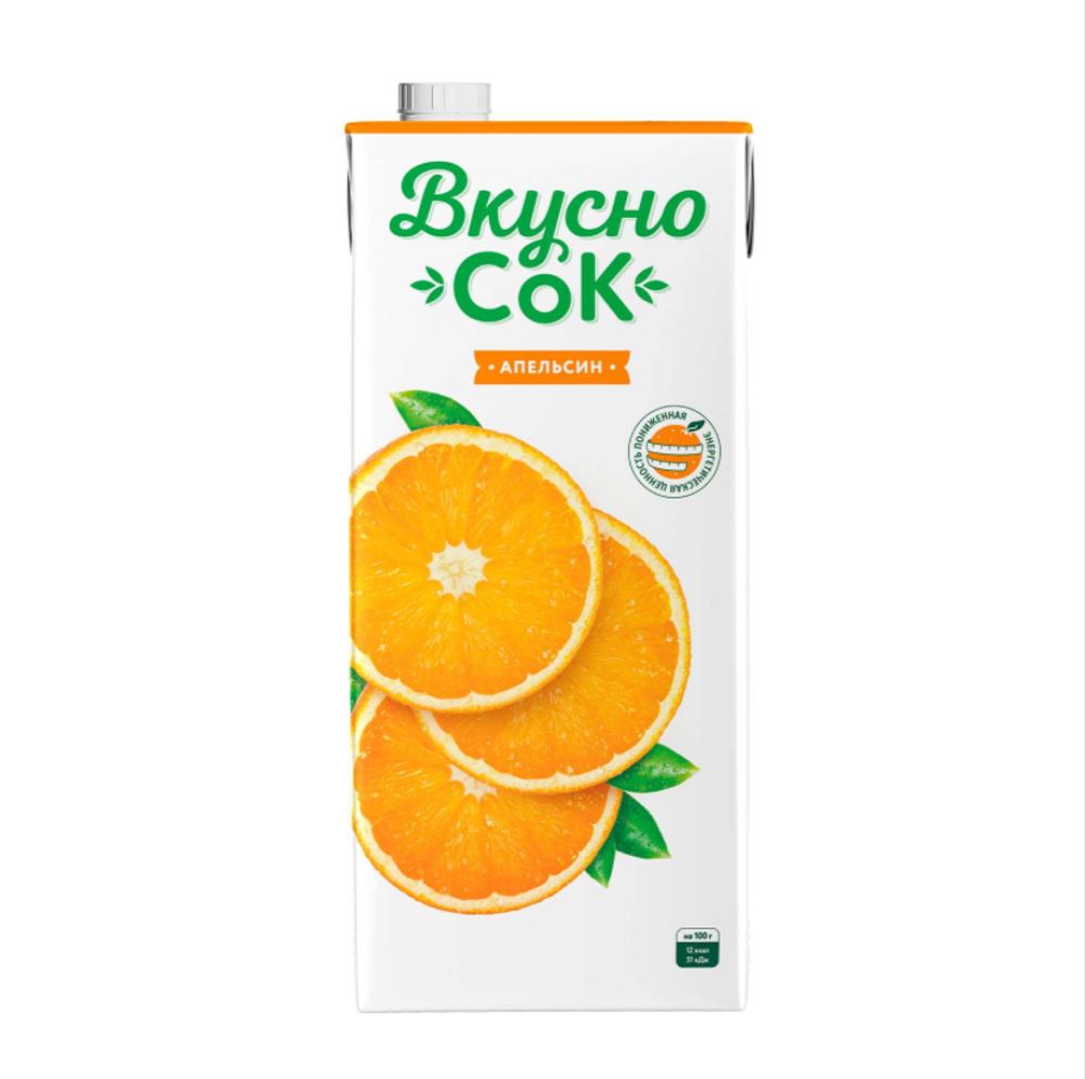 Напиток негазированный "ВКУСНОСОК" апельсиновый 0,95 л