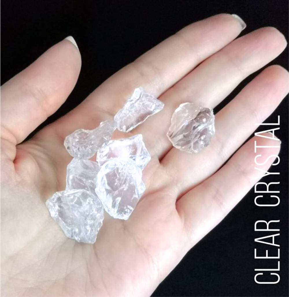 Натуральный хрусталь Clear crystal, 10-40мм, 100гр