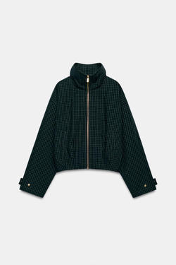 ZARA БОМБЕР В КЛЕТКУ, ХАКИ
