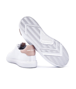Кожаные кроссовки double t howell court TORY BURCH - белый(149728)