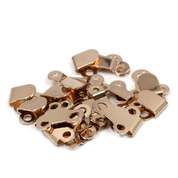 Крючки пришивные 15х11 мм, gold, 10 шт