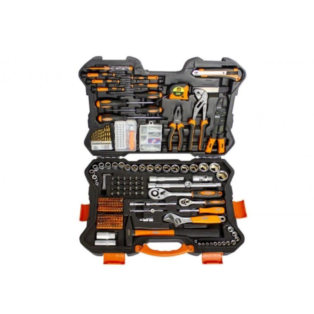 Набор инструмента 303пр. 1/4'',1/2''(6гр.)(4-32мм) ISMA ISMA-53034