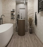 Каменный SPC ламинат AlixFloor City Line Дуб бергамо серый