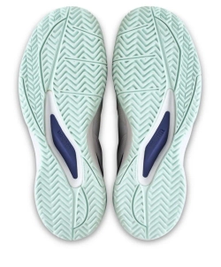Детские теннисные кроссовки Wilson Rush Pro Ace Jr - white/bay/skipper blue