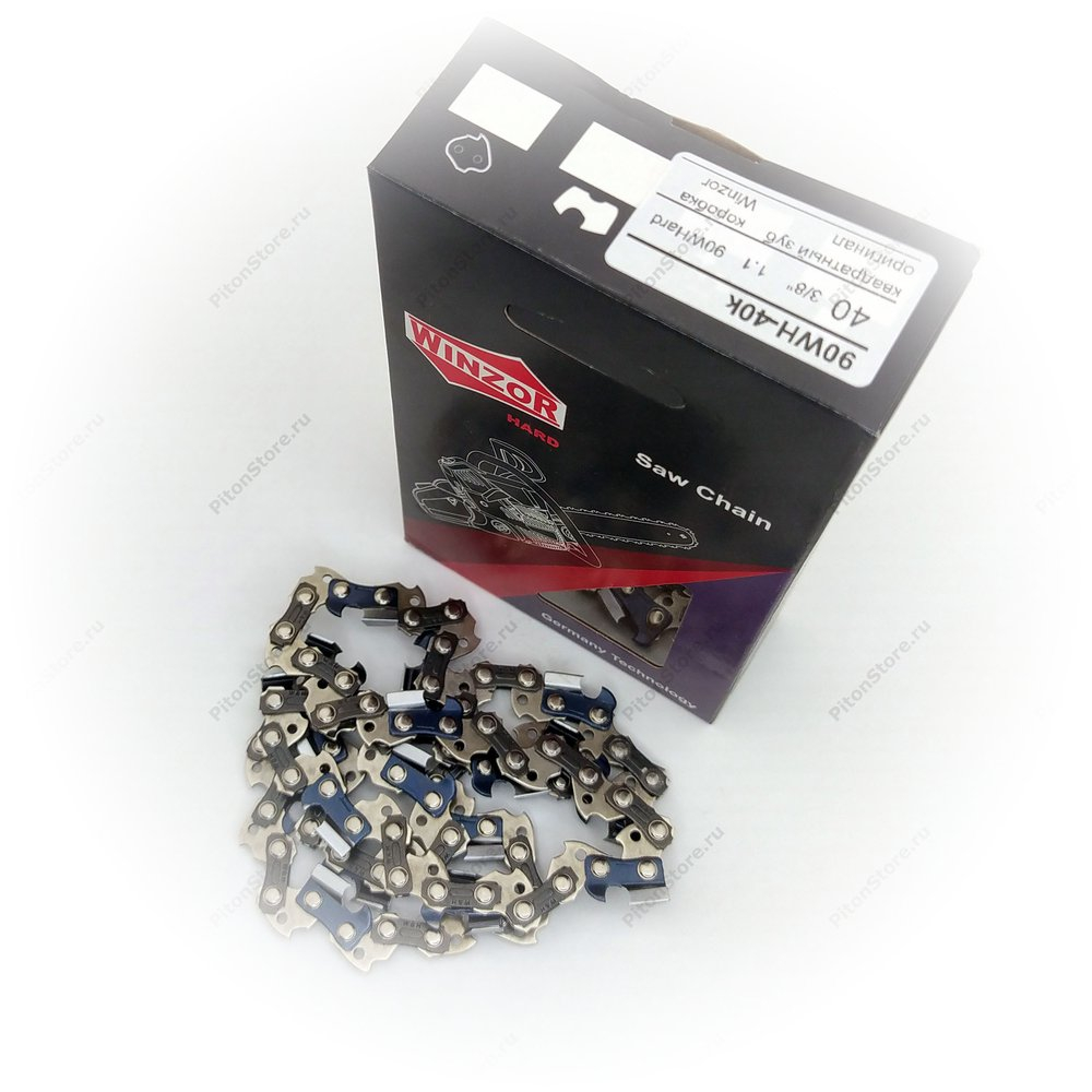 Цепь пильная 3/8", 40-зв, 1.1-мм (квадратный зуб, 90WHard, коробка, п/ц Макита, оригинал) [Winzor]