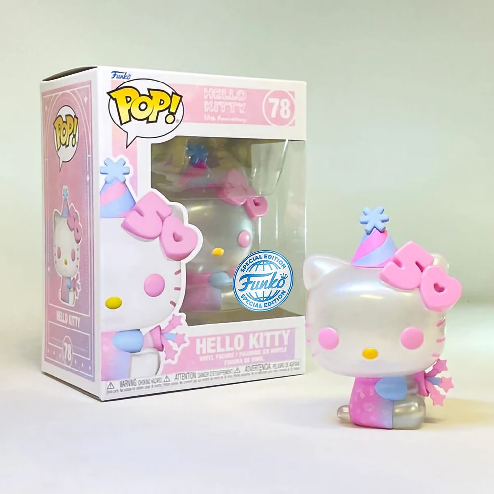 Фигурка Funko POP! Hello Kitty 50th Hello Kitty with Party Hat (APAC) (Exc)