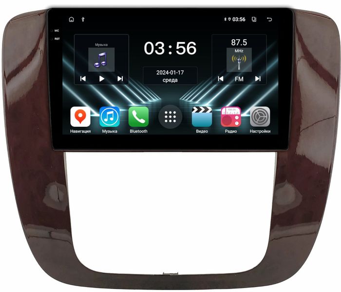Магнитола для Chevrolet Tahoe 900 2006-2014 (рамка под дерево) - FarCar S280 монитор 9.5" IPS на Android 13, CarPlay
