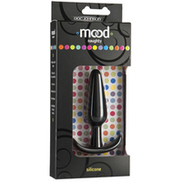Анальная пробка 10,2см для ношения Doc Johnson Mood Naughty Silicone Medium Black 1470-03-BX