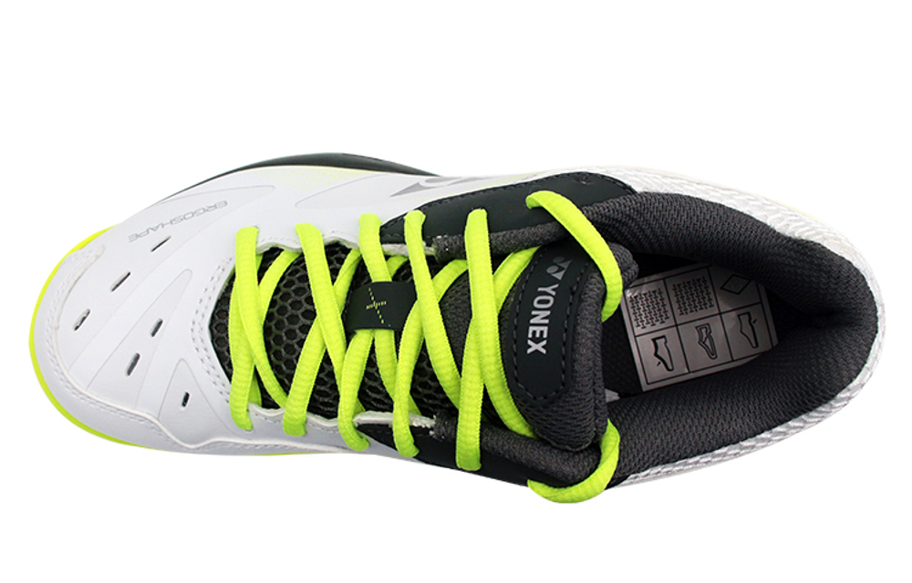 YONEX 65 3 Badminton Shoes Unisex Low top White Lime
