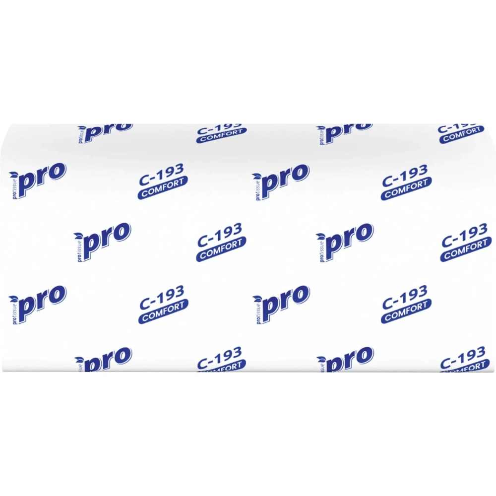 Полотенца бумажные д/держ Protissue V-слож 1сл 250л/пач 20пач/кор_C193