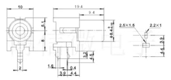 Разъем RCA на 3pin - белый