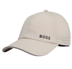 Теннисная кепка BOSS Taffeta - открытый бежевый