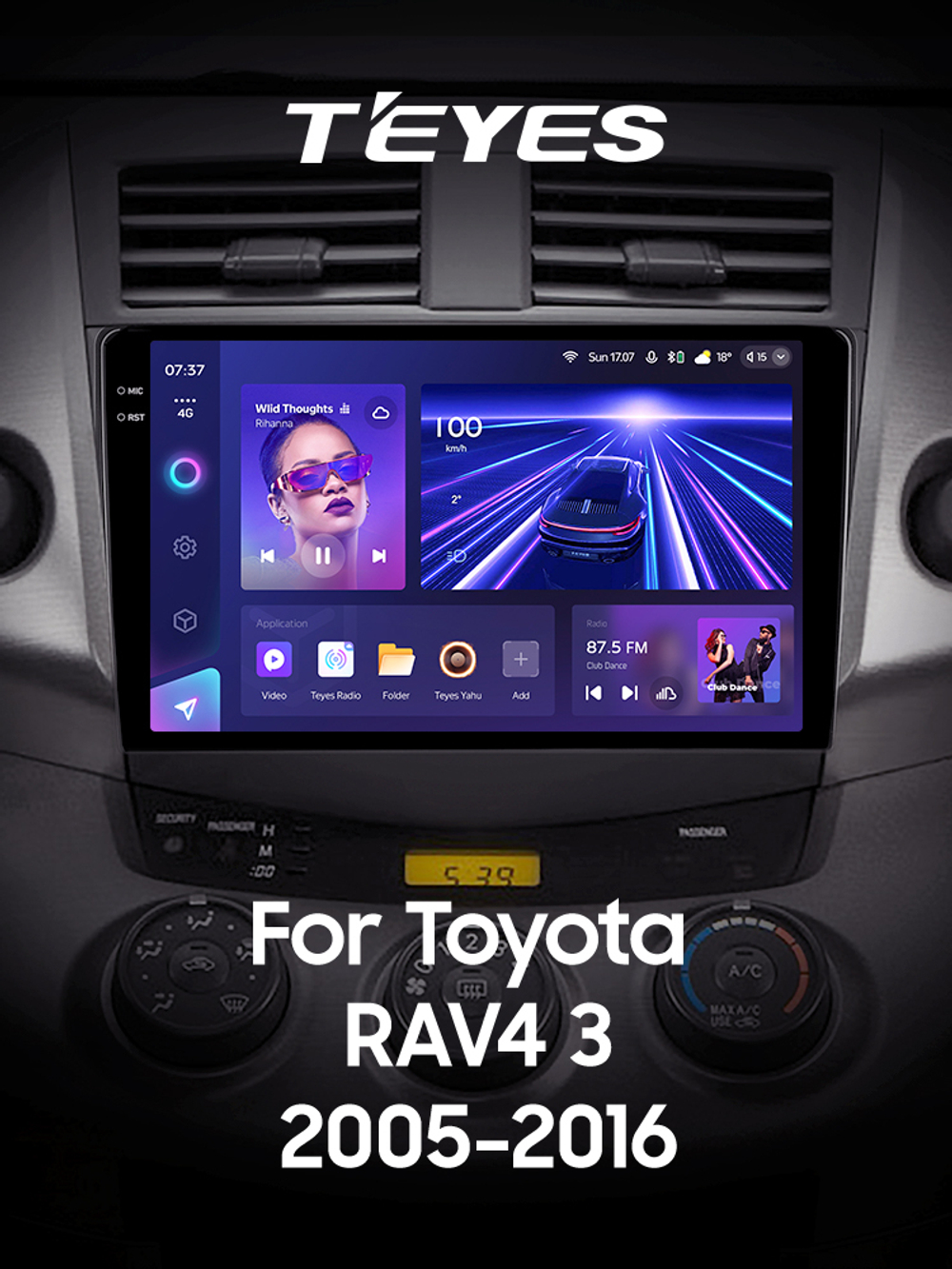 Teyes CC3 2K 9"для Toyota RAV4 2005-2013