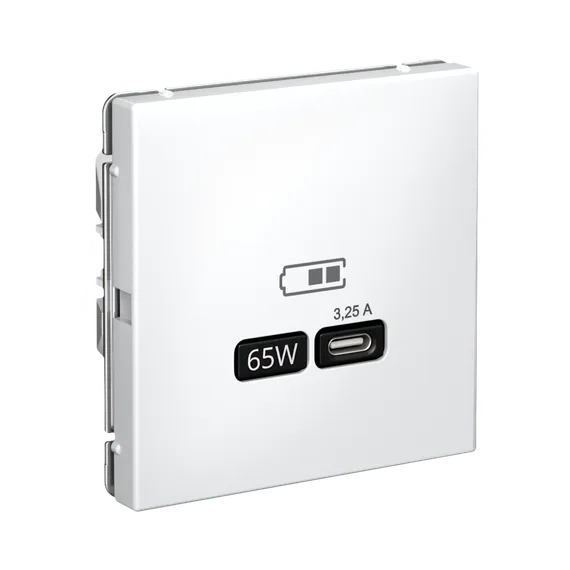 Розетка с USB C Systeme Electric ArtGallery Белый GAL000127