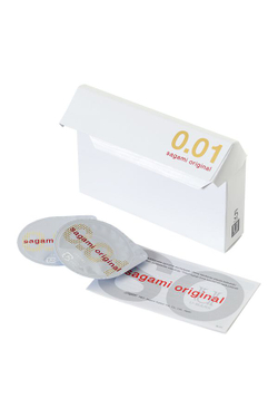 Презервативы Sagami Original 001, полиуретан, 5 шт.