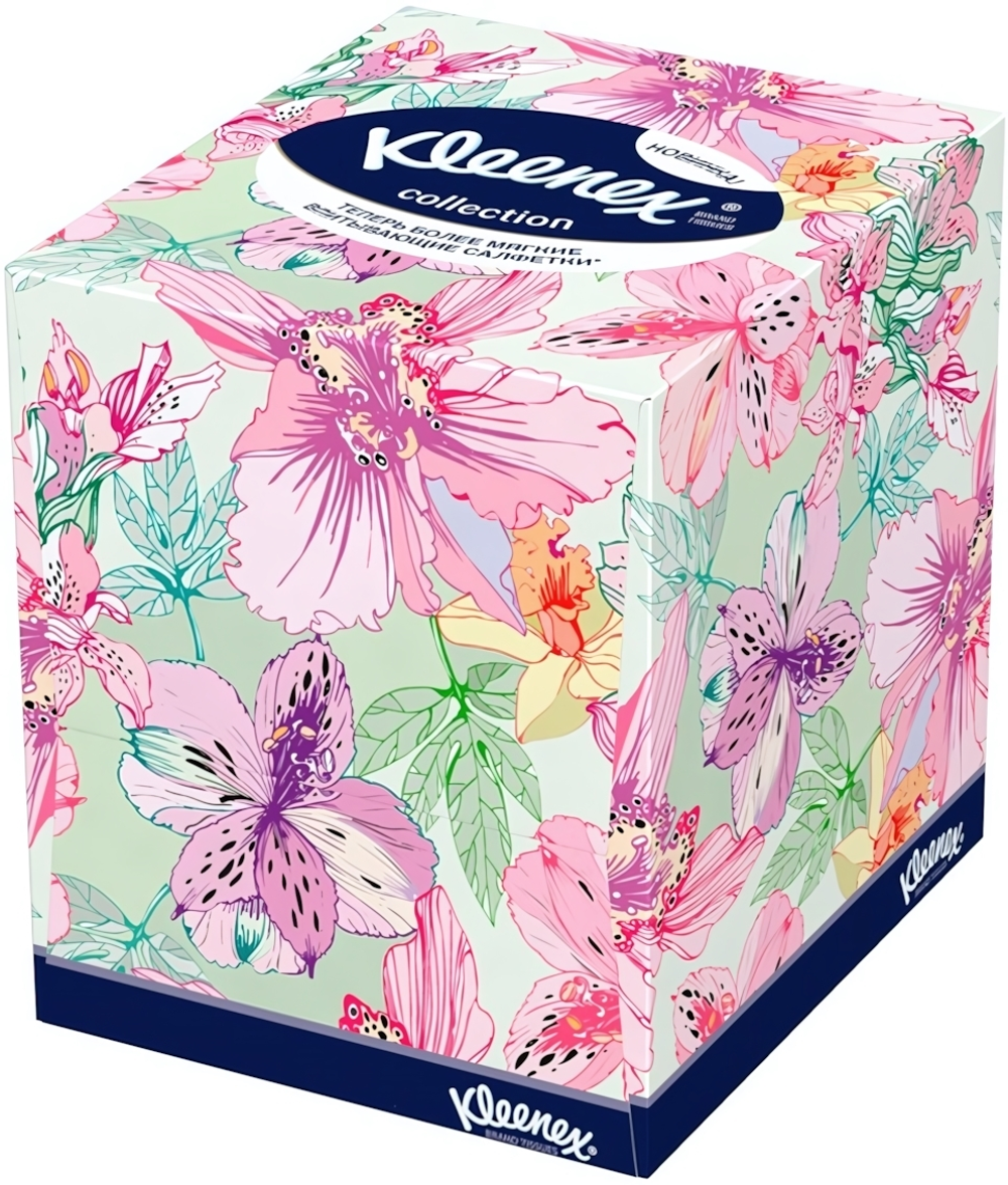 КЛИНЕКС салфетки Коллекшен 100шт. в коробка