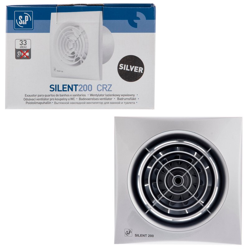 Накладной вентилятор Soler Palau SILENT-200 CRZ SILVER