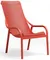 Уличное кресло Net Lounge коралловое