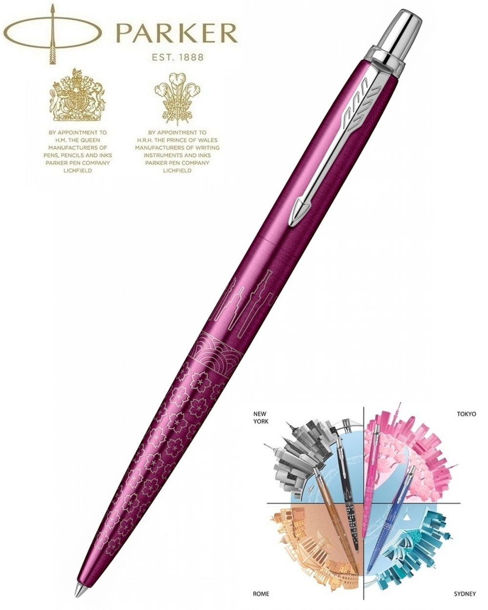 Ручка шариковая Parker Jotter K179, Global Icons SE Tokyo (2198195)