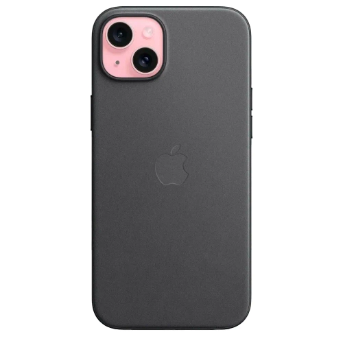 Тканевый чехол с поддержкой MagSafe Apple FineWoven Case для iPhone 15 Plus, Black (Черный)