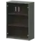 Стеллаж средний с тонированным стеклом А-304/А-стл304тон Тайга 770x370x1220 Арго