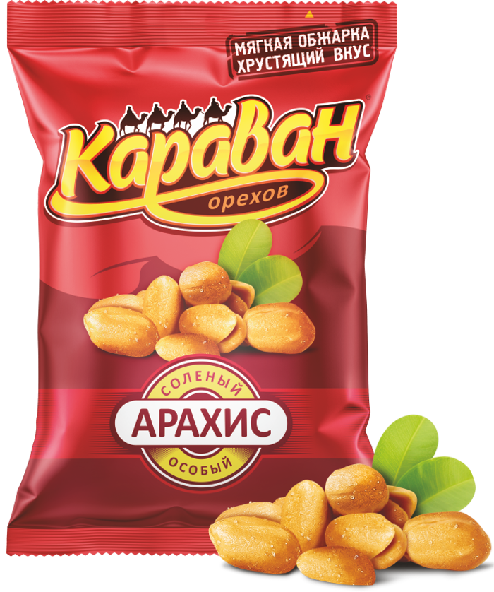 АРАХИС ЖАРЕНЫЙ СТАНДАРТ КАРАВАН ОРЕХОВ 90 Г 0976